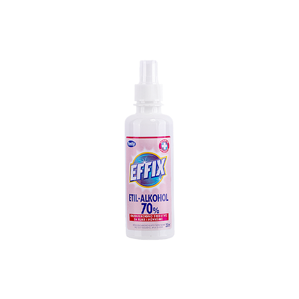 EFFIX Etil Alkohol 70% 250ml sa raspršivačem Family